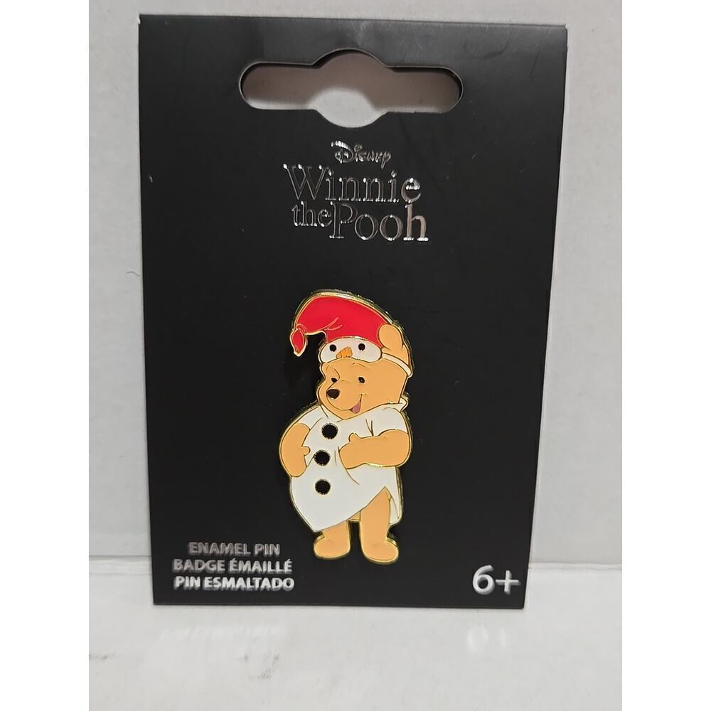 Loungefly Disney Winnie the Pooh Snowman Pajamas Pooh Bear Enamel Pin - NEW